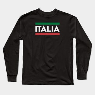 Italia - Flag Design Long Sleeve T-Shirt